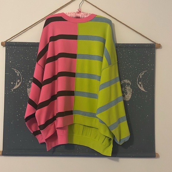 🌙FREE PEOPLE Uptown Stripe Pullover / Aurora Combo🌙 - Picture 9 of 11